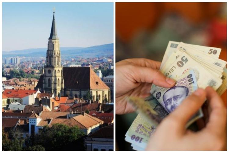 Salariul mediu net din Cluj, aproape de 6200 de lei! Cei din Capitală o duc mai bine. Câți bani câștigă în plus lunar 