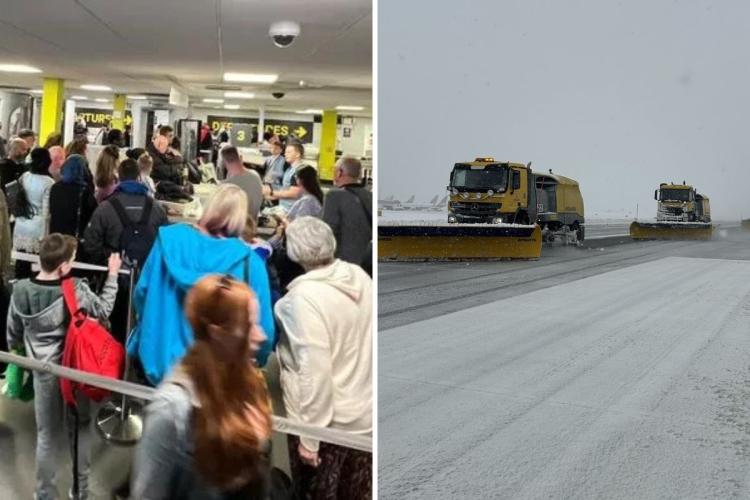 Zbor Wizz Air către Cluj-Napoca, anulat din cauza ninsorilor abundente! Zeci de pasageri au rămas blocați în aeroport: „Pista rămâne închisă”