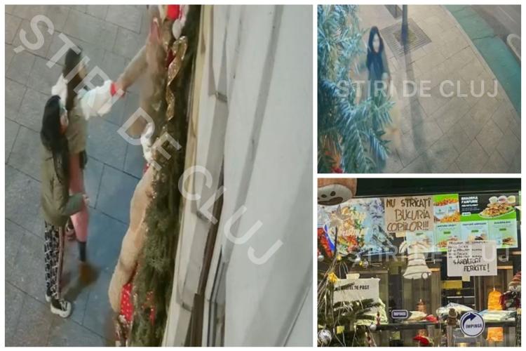 Shaormerie din centrul Clujului, vandalizată de 3 tineri! Au furat decorațiunile de Crăciun și au distrus tot în calea lor - VIDEO CAMERE DE SUPRAVEGHERE 