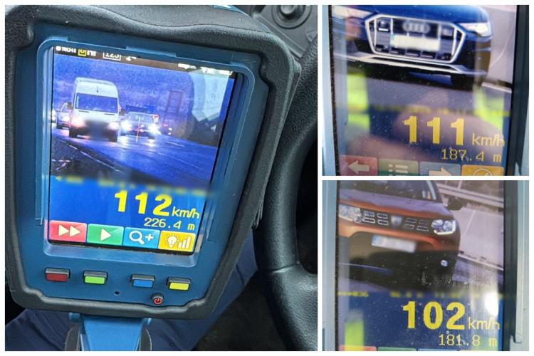 Peste 55 de șoferi din Cluj au rămas fără permis de conducere de Crăciun! Polițiștii au împărțit peste 500 de amenzi - FOTO 