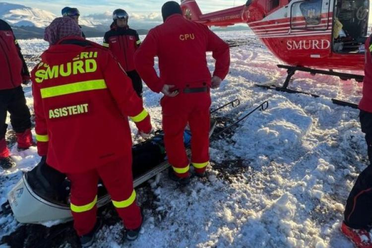 Accidente montane la Cluj și în țară! Elicopterul SMURD a fost chemat să intervină într-un caz grav