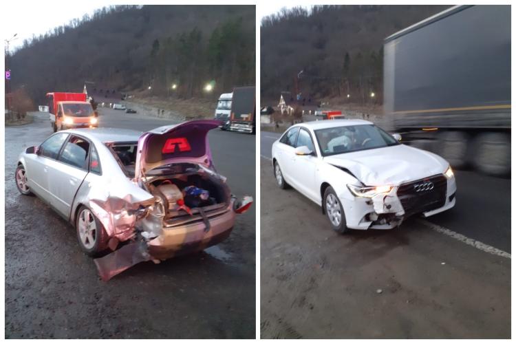 Accident rutier în Cluj, pe DN1 E60! Un bărbat de 35 de ani a fost transportat la spital - FOTO