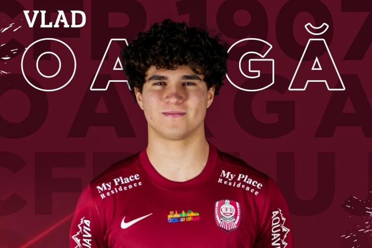 CFR Cluj a semnat cu un tânăr atacant clujean! A fost căpitan al Naționalei României U17: ,,Îți urăm bun venit, Vlad”