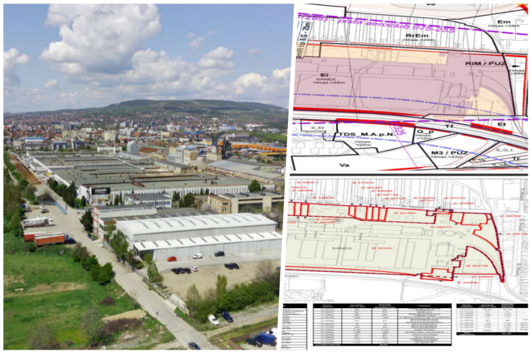 Zona de Nord a Clujului va suferi o transformare URIAȘĂ: 213,6 milioane lei - valoarea contribuțiilor la proiectul de regenerare urbană PUZ Sanex