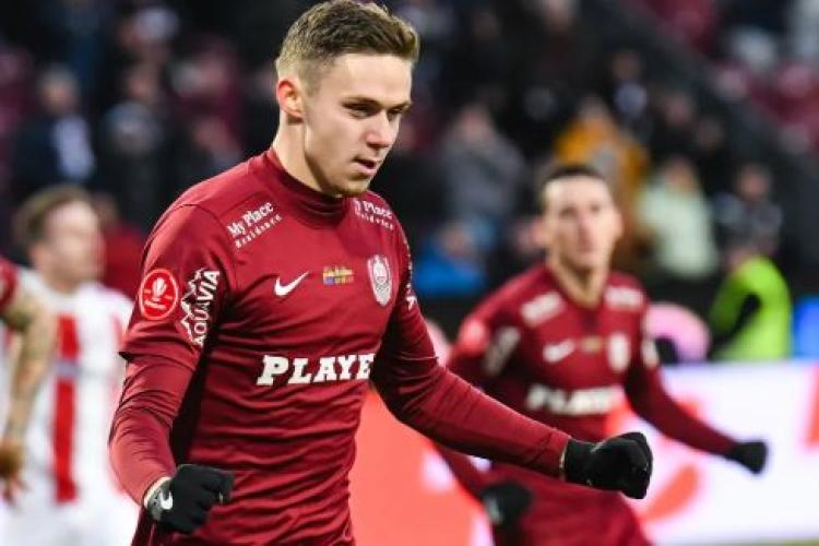 Louis Munteanu, de neoprit în meciul CFR Cluj - Farul. A devenit cel mai bun marcator din Superliga, iar echipa urcă pe locul 3 REZUMAT VIDEO