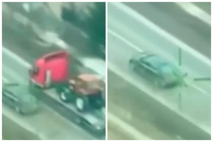 A crezut că poate să scape, însă a fost filmat chiar din elicopter! Cum a rămas un șofer din Ardeal fără permis pentru mai bine de jumătate de an - VIDEO 