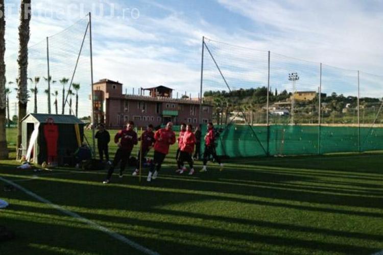 CFR Cluj a făcut primul antrenament în Spania - FOTO